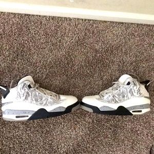 Jordan dub zero size 9 black and gray